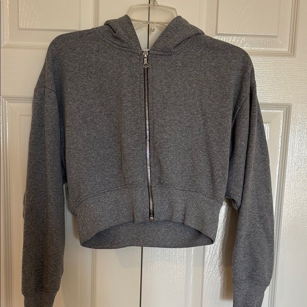 John Elliott Gray Zip-Up Hoodie